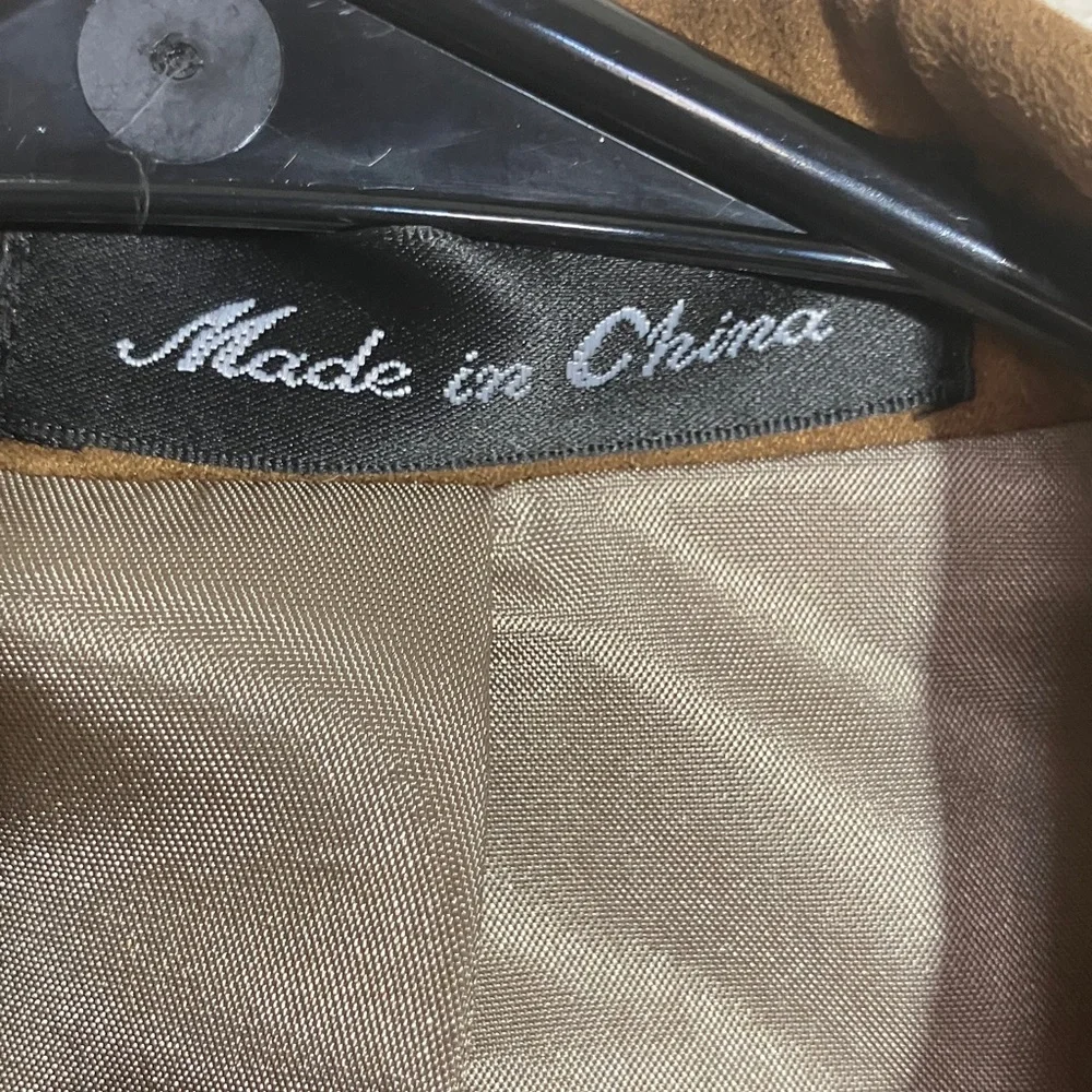 Vtg‎ Ralph Lauren Men's Camel Brown Moleskin Blazer Sport Coat Buttons Pockets